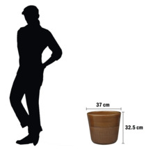 Blomkruka med mått: 37 cm diameter, 32,5 cm höjd