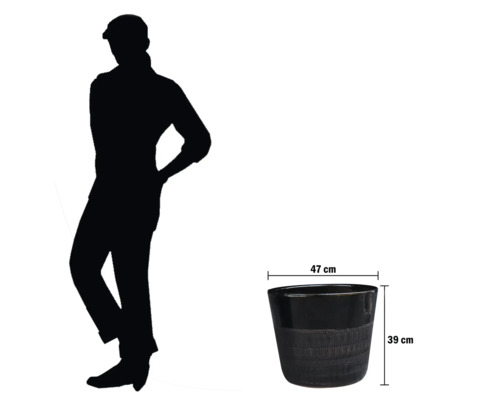 Blomkruka med måtten 47 centimeter gånger 39 centimeter