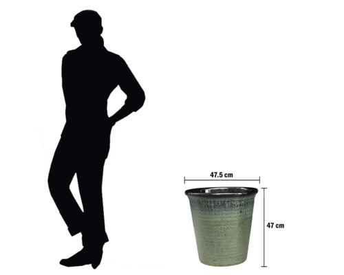 Blomkruka med måtten 47,5 cm bred och 47 cm hög