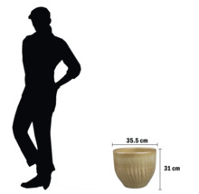 Blomkruka med måtten 35,5 cm x 31 cm