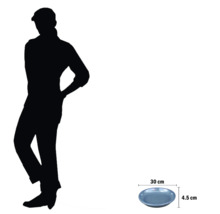 Serveringsfat med en diameter på 30 cm och en höjd på 4,5 cm