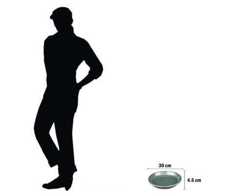 Dekorativ skål, diameter 30 cm, höjd 4,5 cm