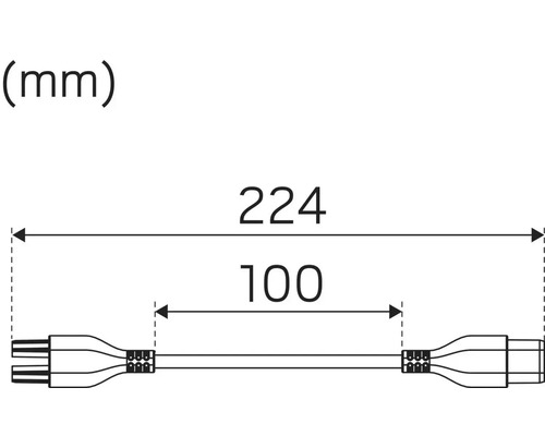 Bild av kabellängd i millimeter