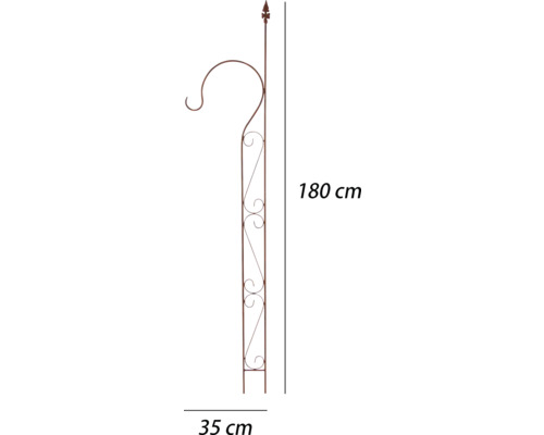 Växtupphängare med måtten 180 cm hög och 35 cm bred