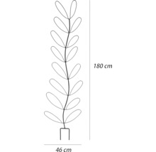 Måttsatt skiss spaljé med en höjd på 180 cm och en bredd på 46 cm