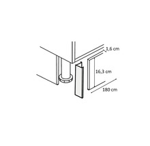 Schema över en sockel med mått