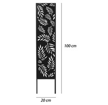 Trädgårdsdekoration med bladmönster, cirka 100 cm hög