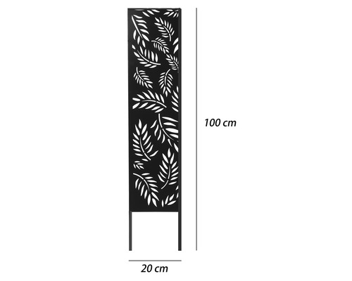 Trädgårdsdekoration med bladmönster, cirka 100 cm hög