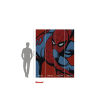 Komar väggmålning med Spider-Man-motiv