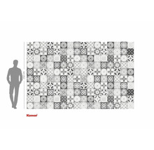 Fototapet med kakelmönster och en höjd på 250 centimeter