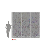 Komar fototapet med blommönster, 280 cm högt och bredder från 50 cm till 300 cm