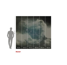 Fototapet med månmotiv och storleksinformation.