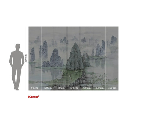 Fototapet med landskapsmotiv och klippor