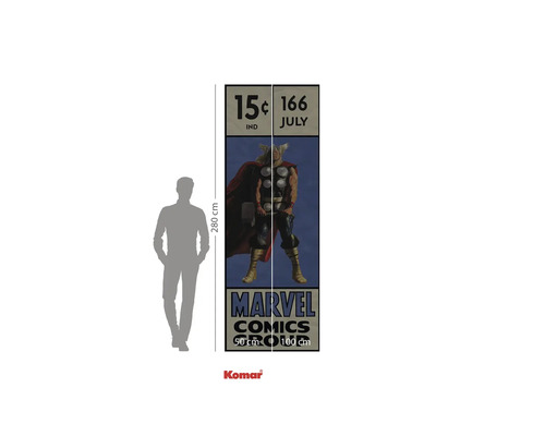 Komar fototapet med Marvel seriemotiv Thor, cirka 100 x 280 cm