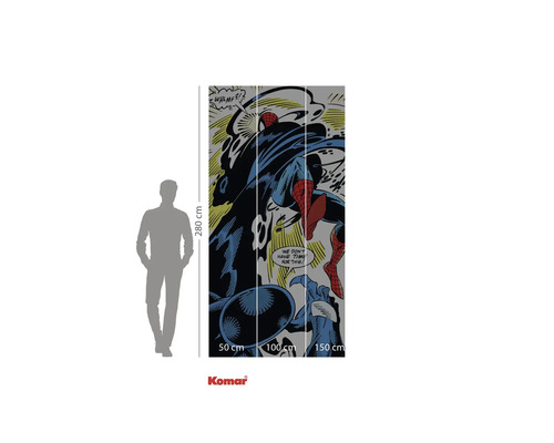 Komar Spider-Man väggmålning, 280 x 300 centimeter