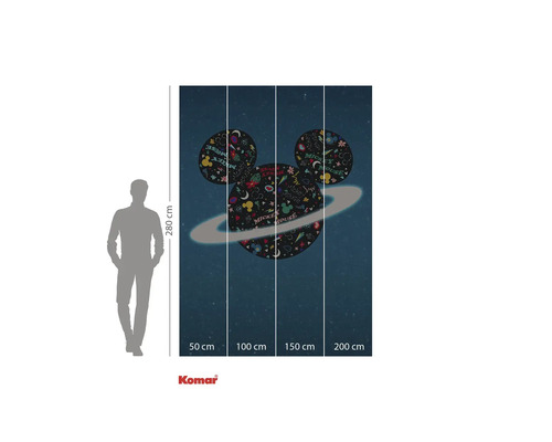 Fototapet med Musse Pigg-motiv, 280 x 200 cm