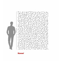 Fototapet med prickmönster, 250 cm hög