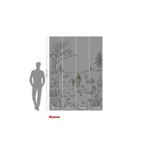 Fototapet med Nalle Puh och Pigglet design och storleksinformation