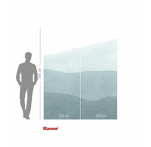 Komar fototapet med vågmönster och måttangivelser