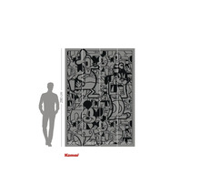 Fototapet med serietidningsmotiv av Musse Pigg, Kalle Anka och Långben