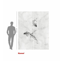 Komar fototapet med fiskmotiv, 250 x 200 centimeter