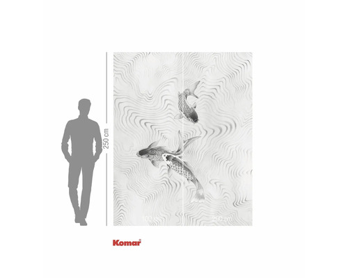 Komar fototapet med fiskmotiv, 250 x 200 centimeter