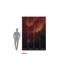 Komar Star Wars fototapet med trupper på röd bakgrund, 280 x 200 centimeter