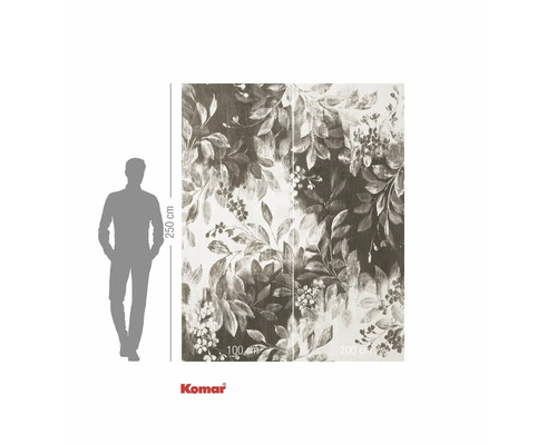 Fototapet med växtmotiv, 300 cm bred och 250 cm hög