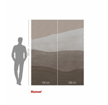 Komar fototapet med abstrakt vågmönster, 300 cm bred och 250 cm hög.