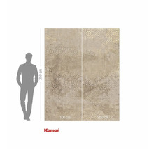 Komar fototapet med geometriskt mönster och storleksangivelser