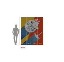 Flerdelad fototapet med illustration av rymdskepp från Star Wars