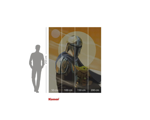 Komar fototapet Star Wars The Mandalorian med barnet, mått 250 x 200 cm