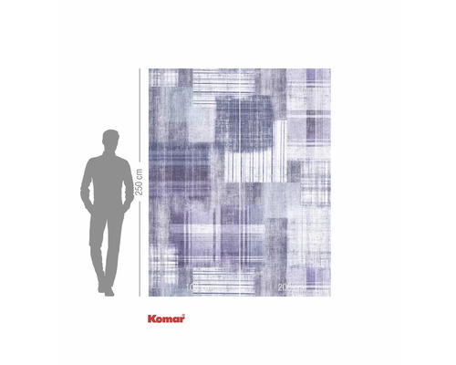 Fototapet med geometriskt mönster och storleksangivelse.