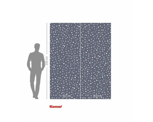Komar fototapet med prickmönster och mått 250 x 300 cm