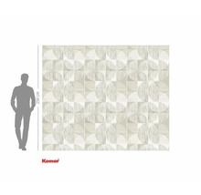 Fototapet med geometriskt mönster och en höjd på 250 cm.