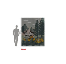 Komar Mickey Mouse och Pluto fototapet med måtten 250 gånger 200 centimeter