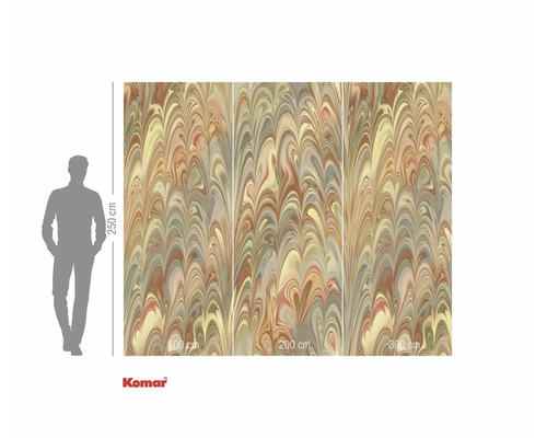 Fototapet med marmorlook och storleksangivelser