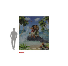 Komar fototapet med Vaiana och Maui på en tropisk ö