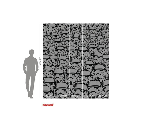 Fototapet med Star Wars Stormtrooper-motiv och storleksinformation