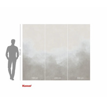 Komar fototapet med abstrakt mönster och storleksangivelser