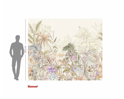 Komar fototapet med djungelmotiv och olika växter