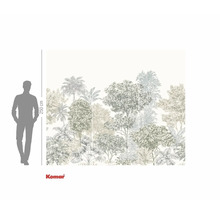 Komar fototapet med djungelträdsmotiv och en höjd på 250 cm