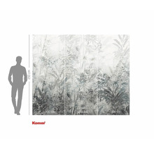 Fototapet med djungelmotiv och storleksangivelser