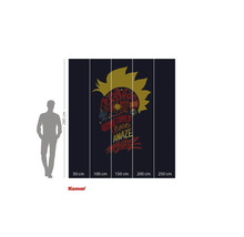 Komar tapet med serietidningsmotiv och storleksinformation.