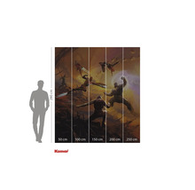 Avengers väggmålning med måtten 280 gånger 350 centimeter