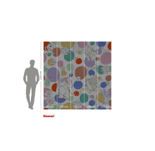 Komar fototapet med Toy Story-motiv och färgade prickar