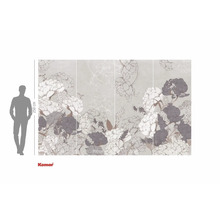 Väggbild med blommönster för väggdekoration