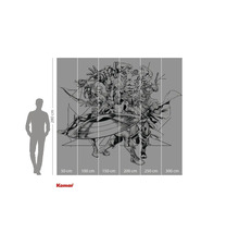 Komar Avengers väggmålning med måtten 280 gånger 300 centimeter