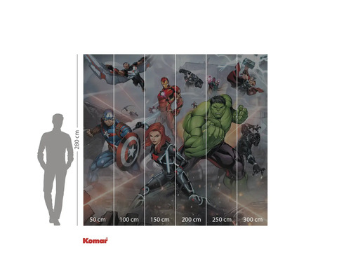 Komar Marvel Avengers fotovägg, 300 x 280 centimeter