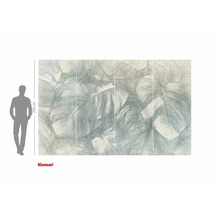 Fototapet med växtmotiv och storleksinformation